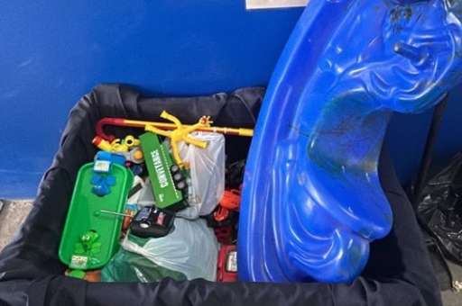 Campanha de arrecadação de brinquedos.